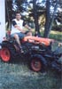 Dan on tractor