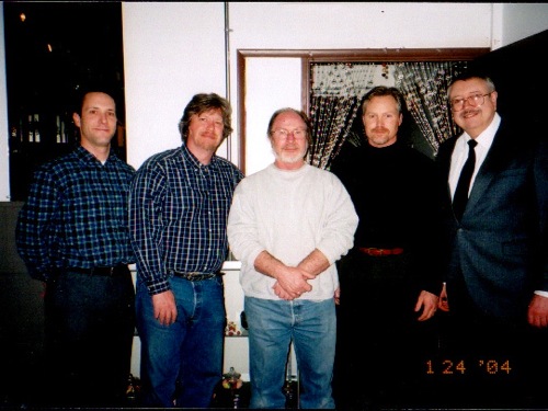 (L to R) Curtis, Chris, Leon Stern (Honored Guest), Todd and Prof.