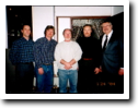 (L to R) Curtis, Chris, Leon Stern (Honored Guest), Todd and Prof.