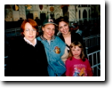 Some of the gals pose at Disneyland: (L to R) Lora, Denise, Kriss, Sierra