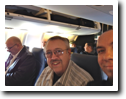 On the plane.