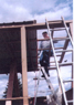 Working on roof