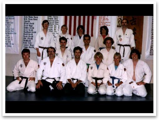 Class at the Shin Mei Kan in California, 1989.